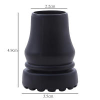 Patinete De Goma Para Pala De Camuflaje 16-22mm Antideslizante Protector De Punta De Bastón De Caminata Escalada Senderismo - details 4