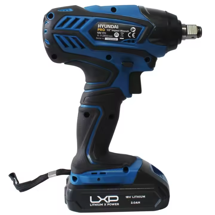 Pistola de Impacto Hyundai HYBW1690 | Voltaje 18V | Batería LITIO-ION | Revoluciones 0-2800 Rpm | Par Máximo 200 Nm - 1