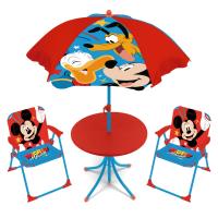 Arditex - Set Mesa Sombrilla Sillas - SET DE MESA (50X50X48CM), 2 SILLAS (38X32X53CM) Y SOMBRILLA (DIÁMETRO 110CM) de Minnie, Patrulla Canina, Mickey, Spiderman tanto para interiores como exteriores - details 1