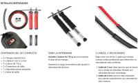 RL Grips® Comba de Velocidad para Cross Fitness Boxeo con Rodamientos 90º y Mango Antideslizante + Lastres + Recambios - Cuerda de Saltar Fitness Ajustable con Mango Ergonómico Profesional + Lastres de 135 gr + Cable y Tornillos de Repuesto - details 5