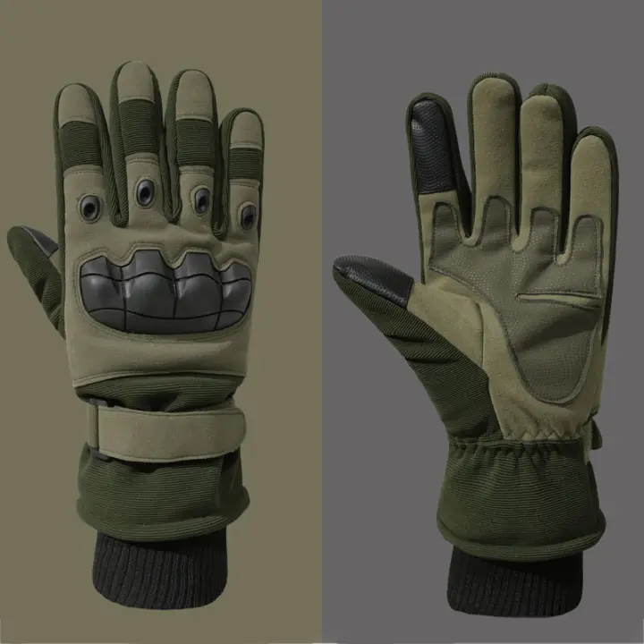 Guantes Tácticos De Invierno Para Hombre Y Mujer Guantes Deportivos Tácticos Termales Con Pantalla Táctil Para Ciclismo Esquí Y Entrenamiento - 1