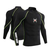 Camiseta Deportiva De Hombre Con Manga Larga Para Correr Y Gimnasio Ropa De Fitness Comprimida Sudadera De Sportwear - details 12