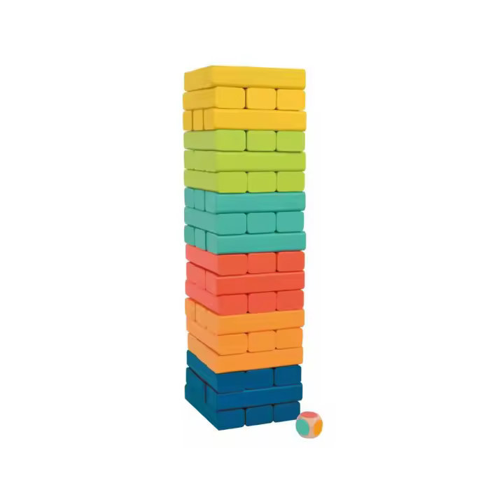 La Torre de Colores Madera con Dado Juguetes de madera NATURPLAY - 1