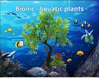 Decoración De Acuario DIY Planta Artificial De Agua Dulce Árbol Y Grama Adornos Para Tanque De Peces Tamaño 26cm/10.24 Pulgadas - details 0