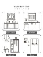 2 Piezas Cortinas De Cocina Con Estampado De Frutas Lantejuelas Blancas Estilo Coreano Decorativas Para Café Con Volantes Y Media Ventana - details 6