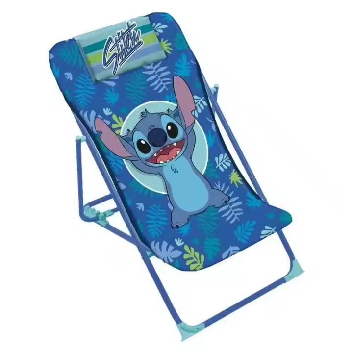 Tumbona Plegable Infantil Stitch Azul Arditex WD16136 - 1