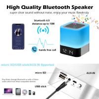 Lámpara de noche with Bluetooth y despertador, decorative Luz de noche para dormitorio, lámpara de Mesa que cambia de color, Gift para adolescentes, Niños, Regalos de Navidad para Mujeres - details 0