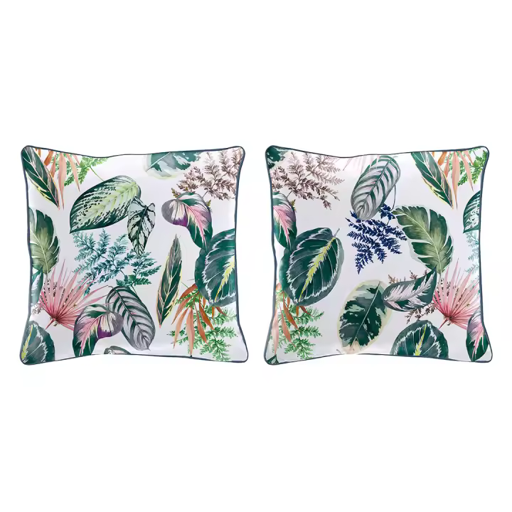 NAF NAF - 2 Fundas de cojín de algodón TROPALM 50x50 cm - 1