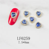 5PCS Decoración De Uñas Con Diamantes Corazones Cheering Accesorios Redondos Para Manicura Arte De Uñas Moda - details 9