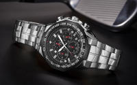 Reloj De Pulsera Deportivo De Lujo Para Hombre WWOOR 2024 Marca Top En Negro Acero Inoxidable Cronógrafo Cuarzo Reloj Masculino Con Luz Luminosa Resistente Al Agua Y Shock - details 5
