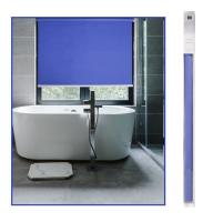 Estor liso enrollable semi opaco Para salas, 60x200cm,salones, baños, habitaciones, cocinas con un alto de 200cm Estores. - details 1