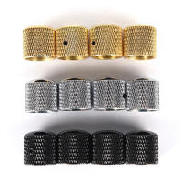 Juego De 4 Piezas De Control De Volumen Y Timbre En Metal Plateado Oro Negro Para Guitarra Eléctrica Y Bajo Dome Knobs - details 10