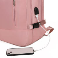 Bolsa de viaje expandible de gran capacidad con varios colores disponibles para computadora portátil de viaje, mochipa para Pareja with Carga USB para helbres y Mujeres. - details 36