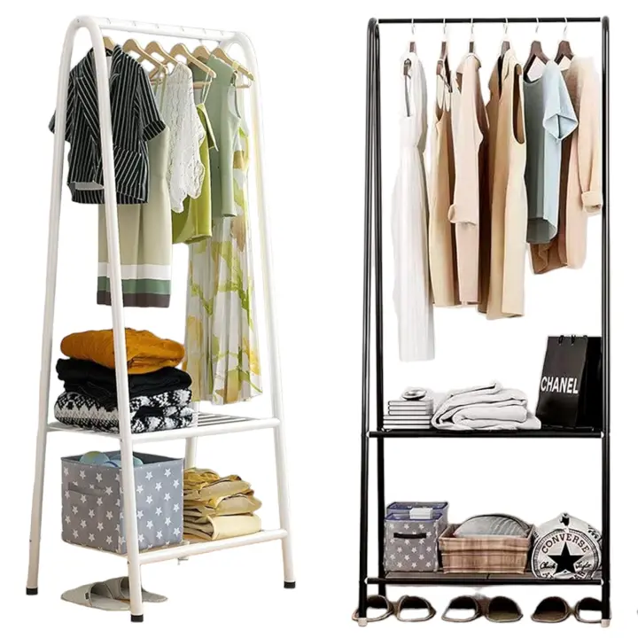 Perchero de Pie Extensible con Organizadores de Zapatos - Estantería Metálica Resistente - 60x35x152cm - KARAWAN. - 1