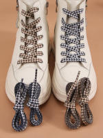 1 Par De Laces De Bird Grid Personalizados Para Hombres Y Mujeres Adecuados Para Deportes Y Múltiples Tipos De Zapatos - details 8