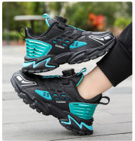 Zapatos Deportivos Casuales Para Niños Transpirables Primavera Otoño Moda Juvenil Zapatillas Con Cordones Y Hebilla Material Superior De Cuero Suela EVA - details 20
