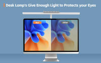 Lámpara De Escritorio LED Ajustable Con Control Táctil Y Memoria En 3 Colores Luz De Escritorio Con Pinza Para Oficina Y Hogar Sin Certificación - details 6