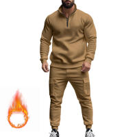 Conjunto Deportivo Casual Para Hombres Verano Otoño Invierno Con Cierre De Cremallera Y Veludo Tejido De Poliéster Talla S a XXXL - details 114