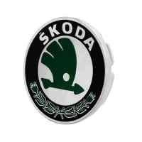 Banner - Embellecedor Para Llanta Compatible Con Skoda 56 Mm (4 Uds) verde