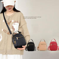 Bolso Bandolera Para Mujer Con Varios Bolsillos Y Pouch De Teléfono Móvil Color Sólido Bolso De Hombro Con Bordado En Cuadrícula Versátil - details 0