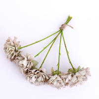 Peonía Artificial De Seda Con 5 Cabezas Para Decoración De Hogar Y Boda Flor Artificial De Alta Calidad Para Arreglo De Novia Y DIY - details 1