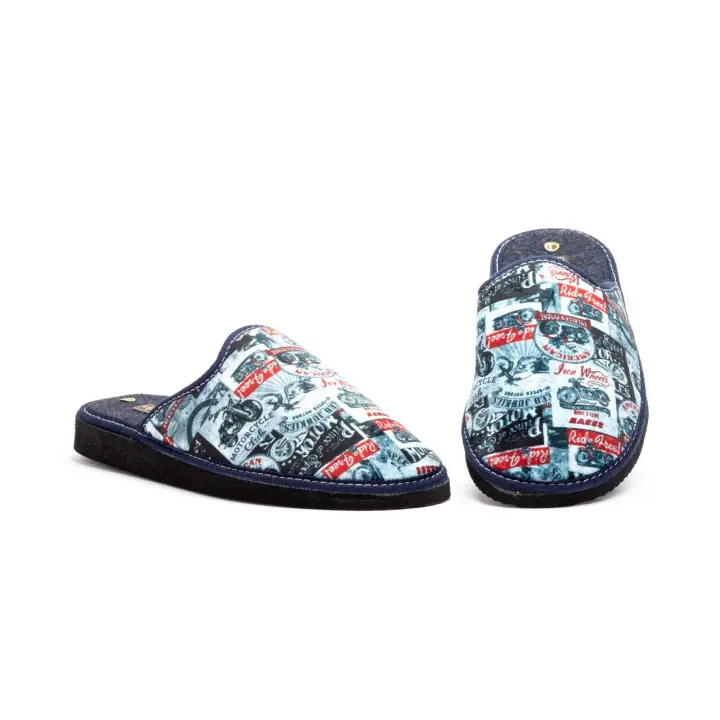 MºP-7766 Gris  Hecho en España Zapatillas Casa Hombre Motos Numeración: 39-46 Marca: Otras marcas Color: Gris - 1
