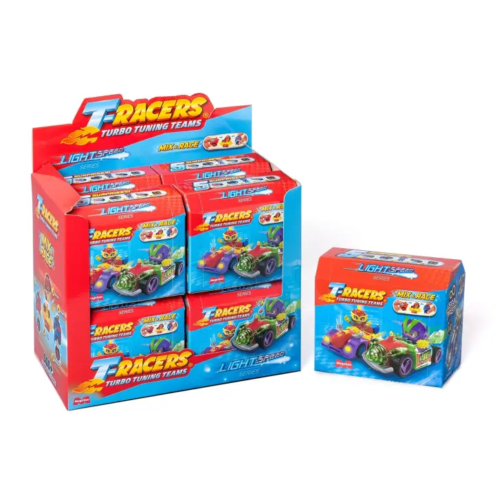 T-RACERS Serie Light Speed – Colección Completa de la serie Light Speed de T-Racers. Coches y pilotos coleccionables. desmontables por partes y con piezas intercambiables. - 1