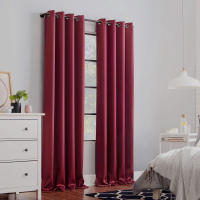 Cortina De Blackout De Alta Calidad 1 Pieza Suave Y Cómoda Amigable Con La Piel Apta Para Dormitorio Sala De Estar Cocina - details 0