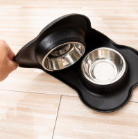 Tazas De Alimento Y Agua Para Perros Y Gatos Con Almohadilla Antideslizante De Acero Inoxidable Durable Anti-slip Feeder De Alimentos Y Agua Para Mascotas - details 6