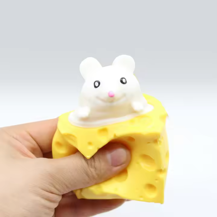 Juguete Antiestrés Divertido Ratón Y Queso Pop up Figuras De Busc-and-Found Alivio Del Estrés Juguete Interactivo Para Niños Y Adultos - 1