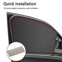 Parasol De Coche Universal Con Succión Magnética Y Aislamiento Térmico Cubierta De Vidrio Lateral Para Protección Solar - details 5