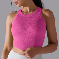 Sujetador Deportivo De 2 Niveles Para Mujer Sexy Yoga Alta Soporte Impacto Deporte Ropa Interior Correr Secado Rápido Top Deporte Gimnasio Con Almohadillas - details 46