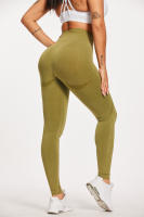 Leggings De Yoga Para Mujer En Color Rosa Lila Y Rosa Sólido Elasticidad Y Comodidad Para Gimnasio Y Fitness Contorno Curvo Sin Costuras - details 11