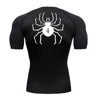 Camiseta De Compresión Con Estampado De Araña Para Hombres Camiseta Deportiva De Secado Rápido Para Gimnasio Y Fitness Manga Corta Estilo Casual - details 11