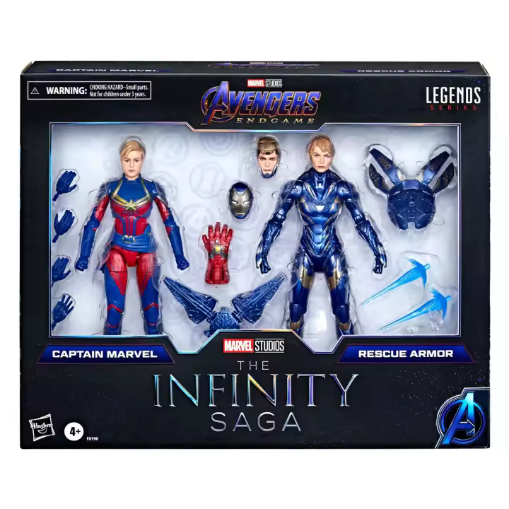MARVEL LEGENDS SERIES FIGURAS CAPTAIN MARVEL Y RESCUE ARMOR MARVEL AVENGERS END - 1