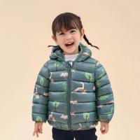 Chaqueta De Poliéster Para Niños Con Capucha Y Cierre De Cremallera Outerwear Ligera Para Otoño Con Estampado De Dinosaurio Cartoon - details 10