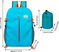 Mochila ultraligera de 20 litros, mochila plegable, mochila de senderismo portátil, mochila impermeable, bolsa multifuncional para acampar al aire libre, adecuada para exteriores, unisex - details 0