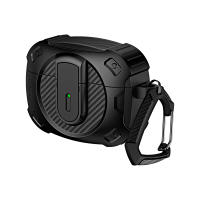 Funda De Carbono Para Airpods 4/3/2 Y pro Con Hebilla De Escalada Cierre Seguro Carcasa Rígida Para Auriculares Material TPU+PC - details 0