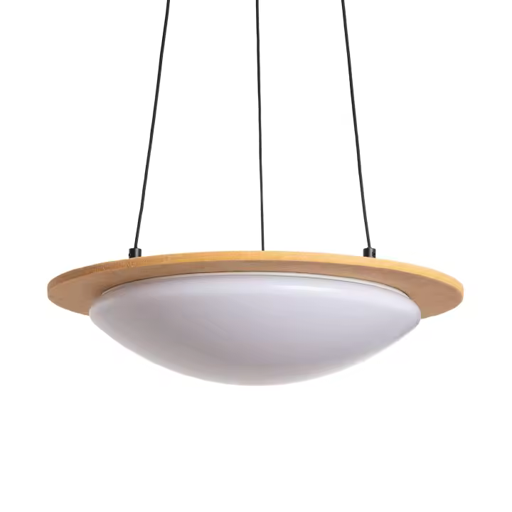 Ledkia Lámpara Colgante LED 18W Fieltro CCT Seleccionable Lezhan Camel - 1