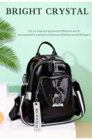 Mochila De Moda Para Mujer En Cuero PU Diseñadora Bolso De Hombro Casual Para Viajes Bolsas Escolares De Alta Calidad Para Adolescentes Y Niñas - details 0