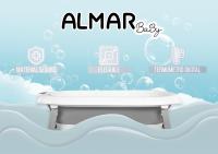 Baby Baño Ajustable Bebé hasta 24 més Gris con Termómetro Asiento Reductor para Recien Nasido con Patas Antideslizante Indicador de Temperatura de Compacta - details 5