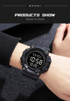 Reloj Deportivo SKMEI Con Pantalla LED Y Luz De Escritorio Para Hombres Resistente Al Agua 5Bar Reloj De Pulsera Digital Con Cuenta Regresiva Y Luz Retroiluminada - details 12