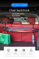 Gancho De Asiento Trasero Multifuncional 2pcs Porta Ansieta Y Almacenamiento Para Coche Herramienta Interior Automotriz Gancho De Espalda De Asiento - details 3