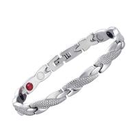 Pulsera Magnética Creativa Retro De Moda Con Patrón De Dragón 7mm Ajustable Para Parejas Metal Zinc Aleación Pulsera De Cadena Unisex - details 2