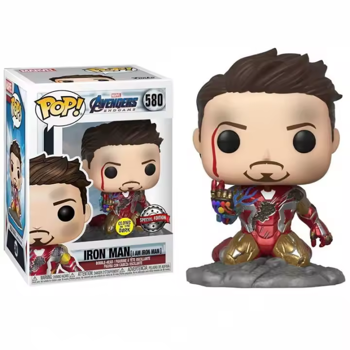 Funko POP! Marvel Avengers Endgame - I Am Iron Man - Metálico - Brilla en la Oscuridad - Figura de Vinilo Coleccionable - 1