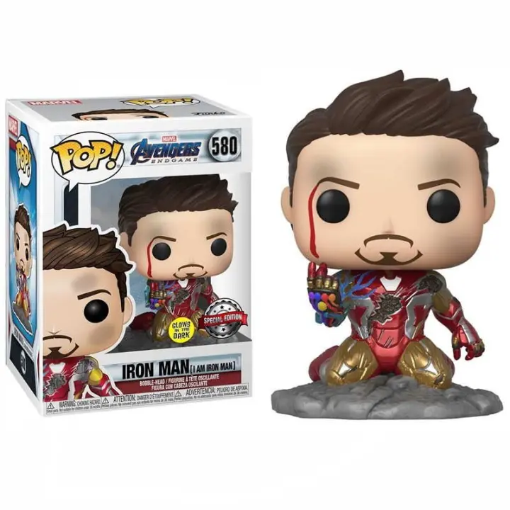 Funko POP! Marvel Avengers Endgame - I Am Iron Man - Metálico - Brilla en la Oscuridad - Figura de Vinilo Coleccionable - 1