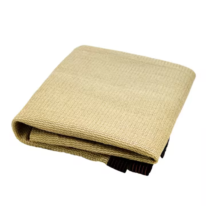 Malla Sombra Beige con Refuerzo Perforado - Tela Gruesa para Jardín, Cochera y Protección Solar - 1