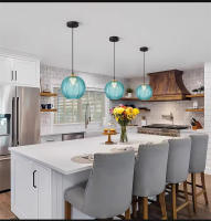 Lámpara Colgante De Vidrio Moderna Para Comedor Cocina Isla Dormitorio Decoración De Hogar LámparaSuspensión Incluye Bombilla - details 2