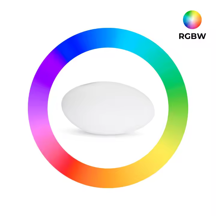 Barcelona LED Lámpara de exterior "Stone" - RGBW - 1W - Ø28 - Recargable - 1