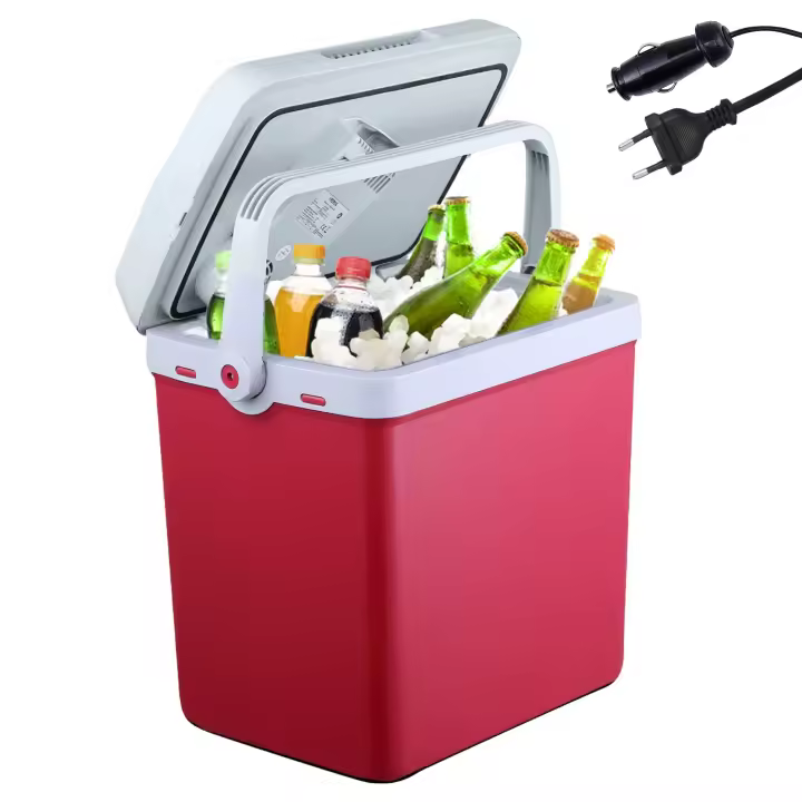 AREBOS Termoeléctricas coche caja fría mantener la caja caliente 12V 230V Rojo - 1
